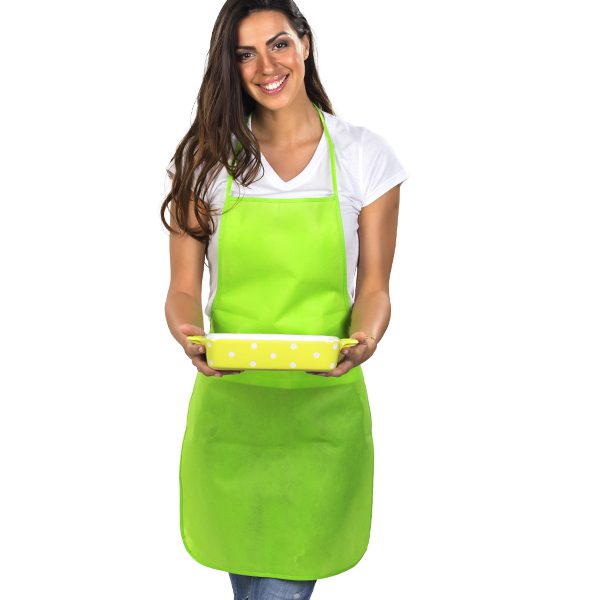 Biorazgradiva kecelja sa kaisom-svetlo zelena CUISINA