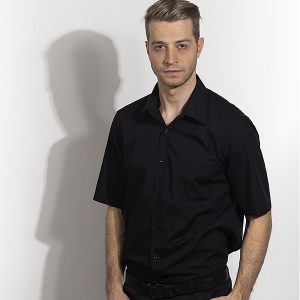 Muška košulja kratkih rukava crna BUSINESS SSL
