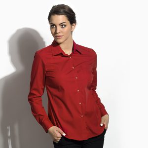 Ženska košulja dugih rukava crvena COMFORT LSL